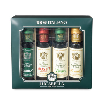 Set da 4 bottiglie 100 ml di Olio Extravergine di Oliva - L'Acropoli di Puglia