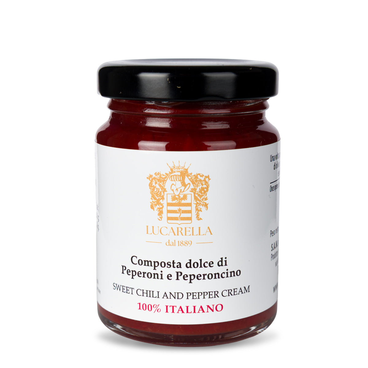 Composta dolce di peperoni e peperoncino 100 gr. - L'Acropoli di Puglia