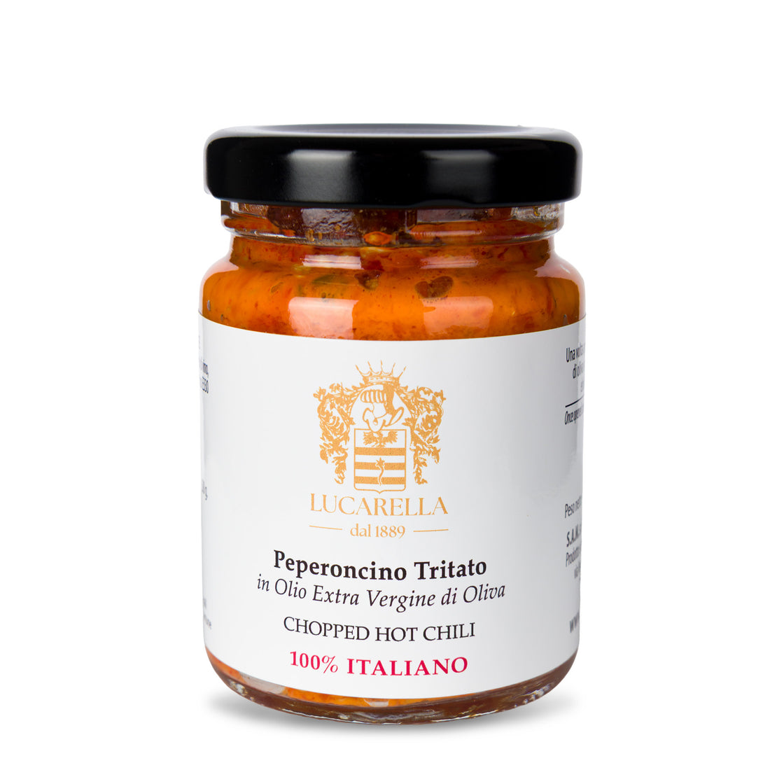 Crema di peperoncino tritato in olio extravergine di oliva 100 gr. - L'Acropoli di Puglia